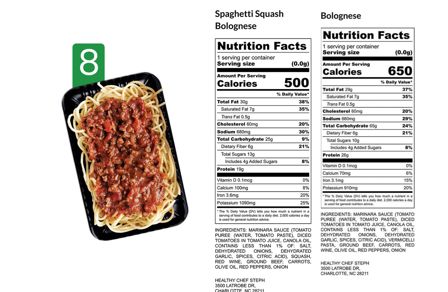 Healthy Meals & Meal Prep in Charlotte | Choose Your 5 Meals This Week