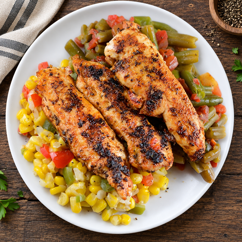 Low Carb Cajun Blackened Chicken