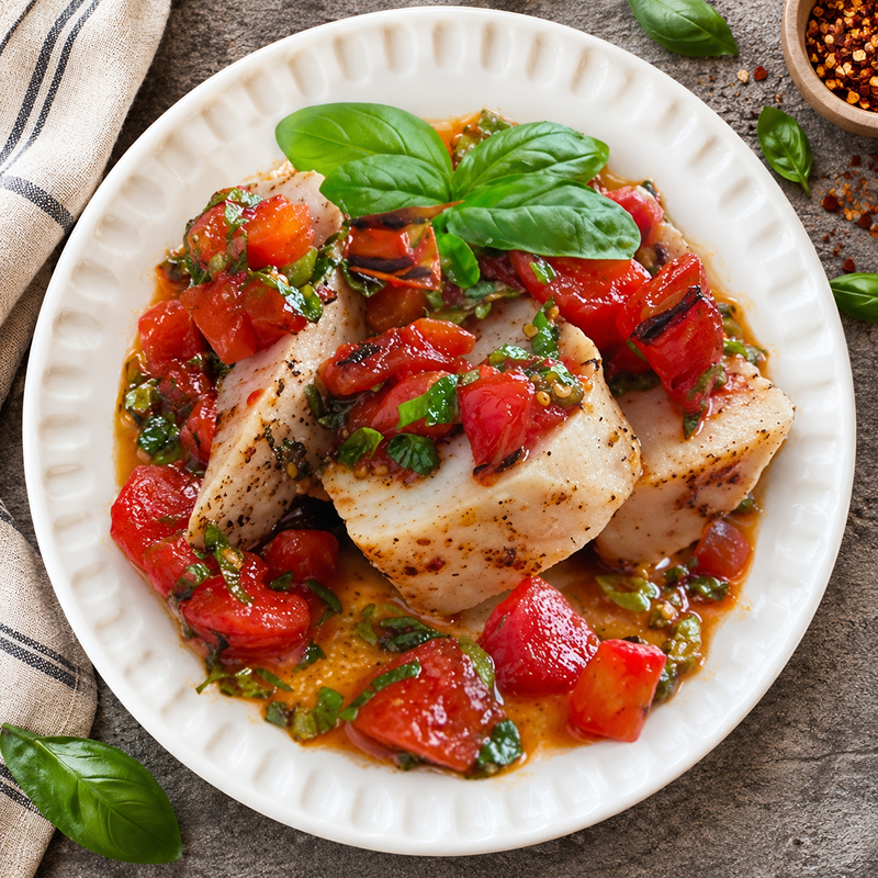 Roasted Tomato Basil Pork Tenderloin