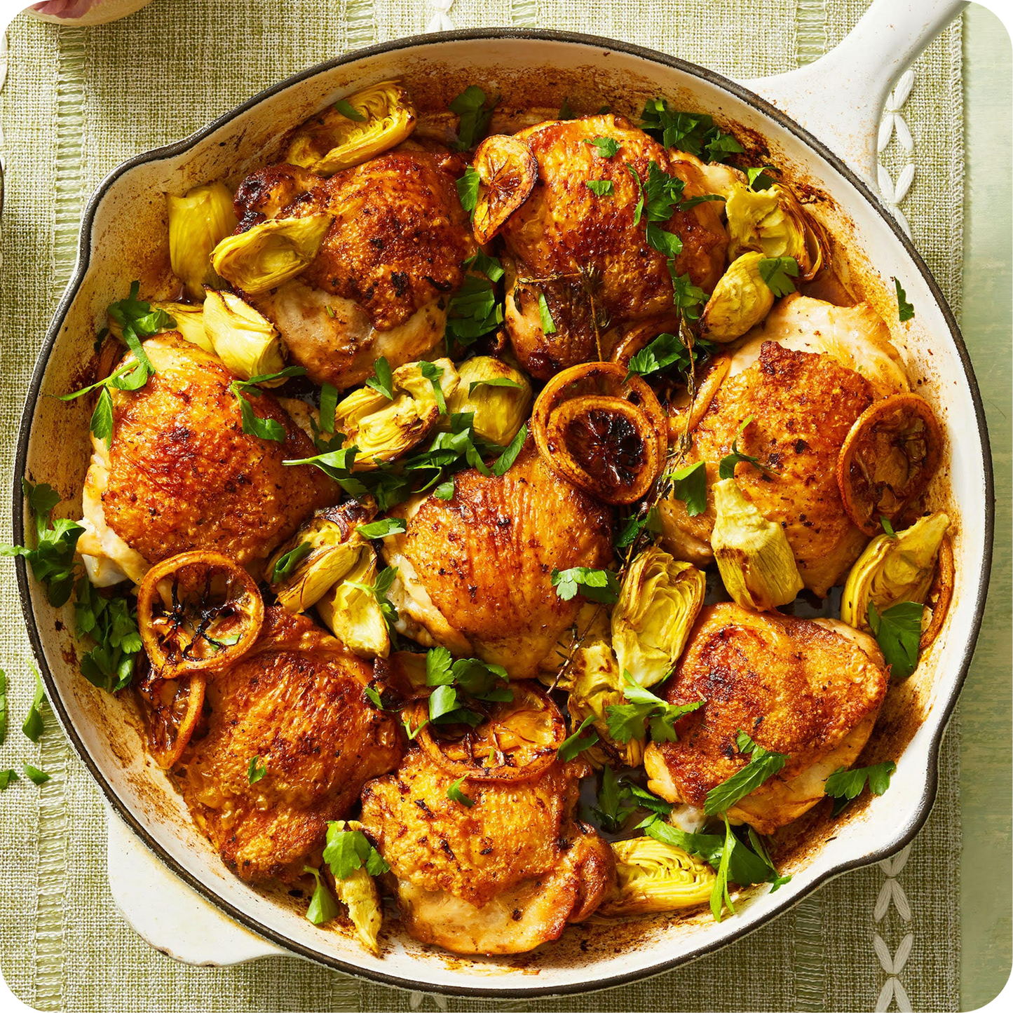 Skillet Lemon and Artichoke Chicken Breast