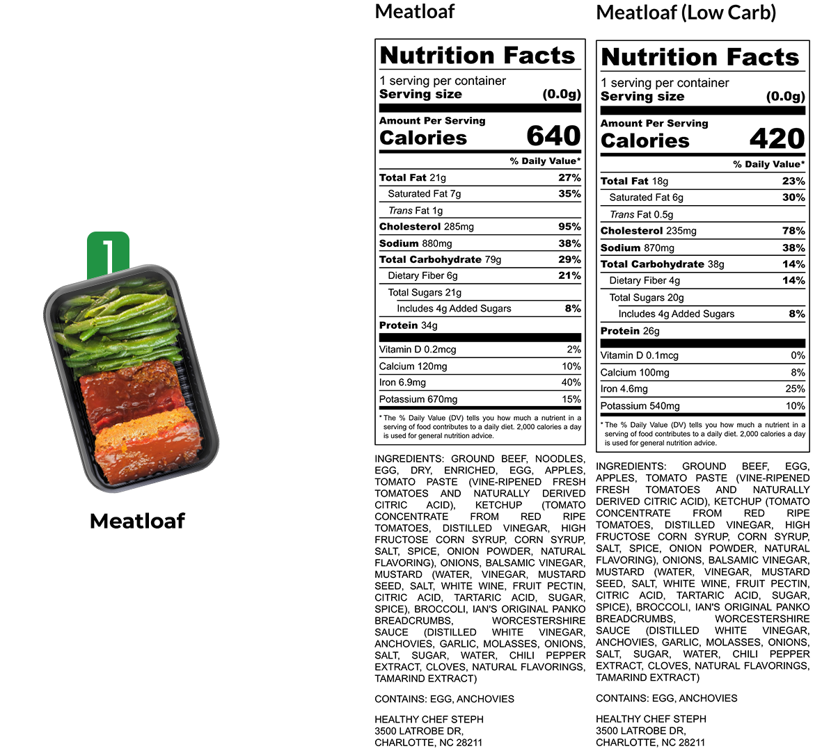 Healthy Meals & Meal Prep in Charlotte | Choose Your 5 Meals This Week