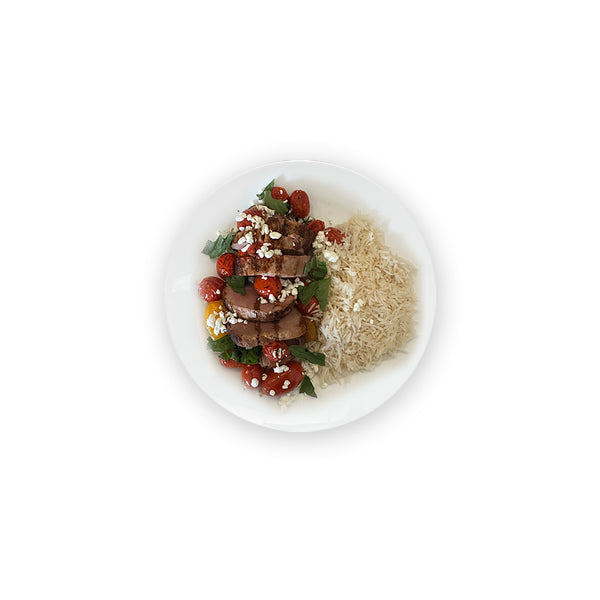 Roasted Tomato Basil Pork Tenderloin