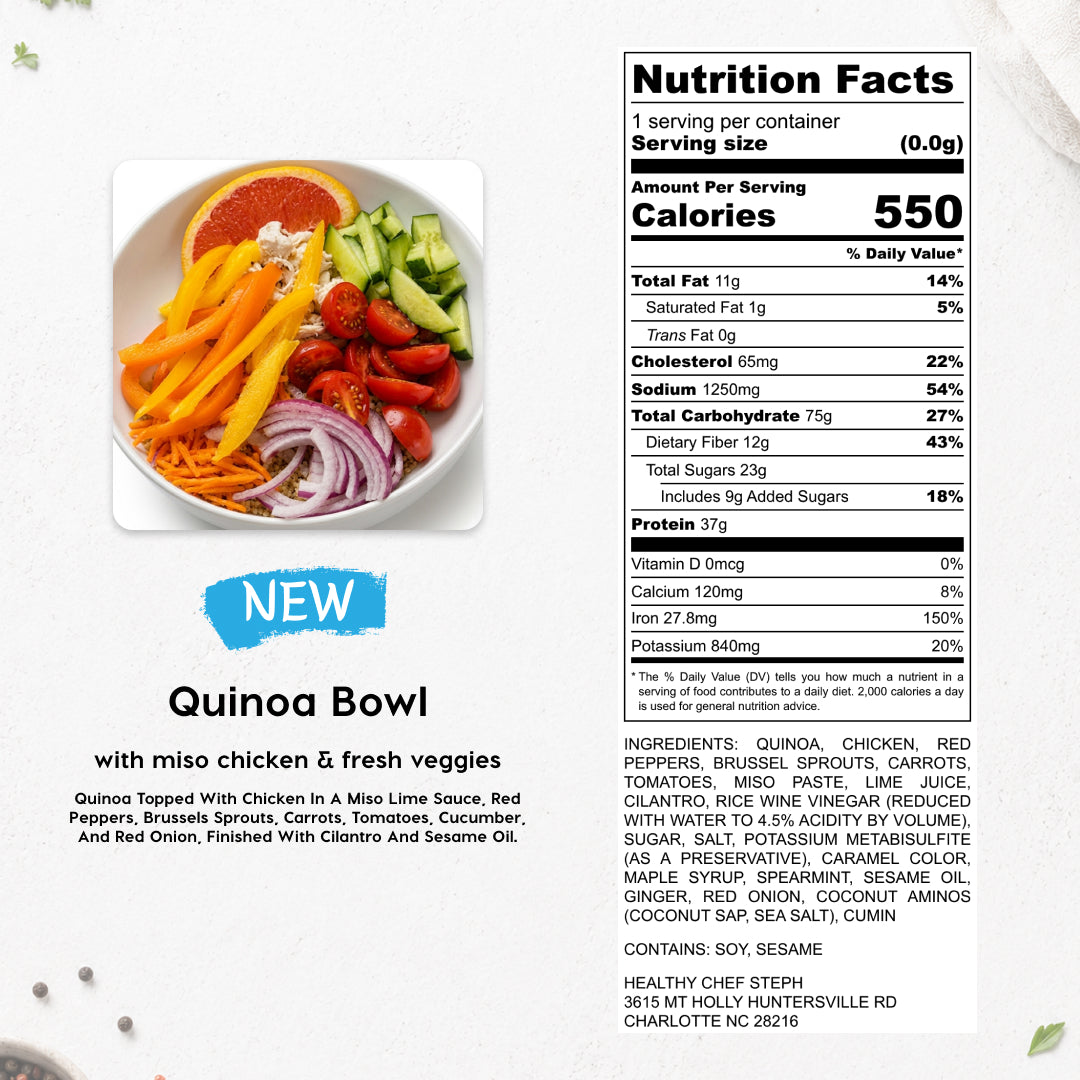 Chef-Made Meal Prep in Charlotte, NC | Exclusive - 30% OFF 6 Meal Plan (Code: STEPH30)