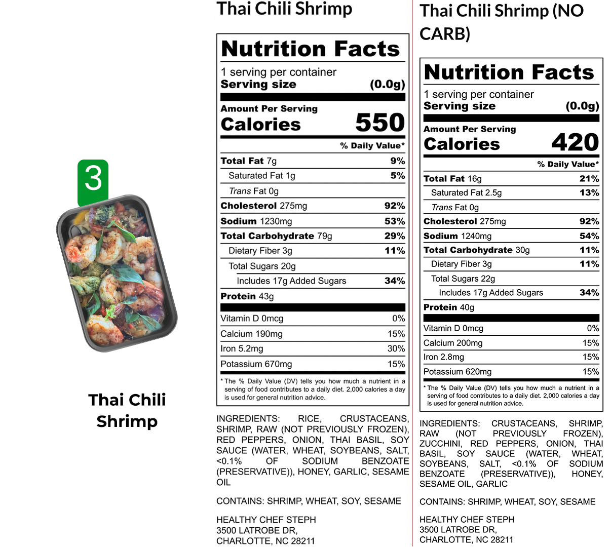 Healthy Meals & Meal Prep in Charlotte | Choose Your 5 Meals This Week