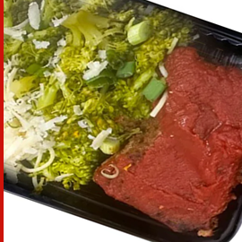 Bourbon BBQ Meatloaf with Rice & Snap Peas