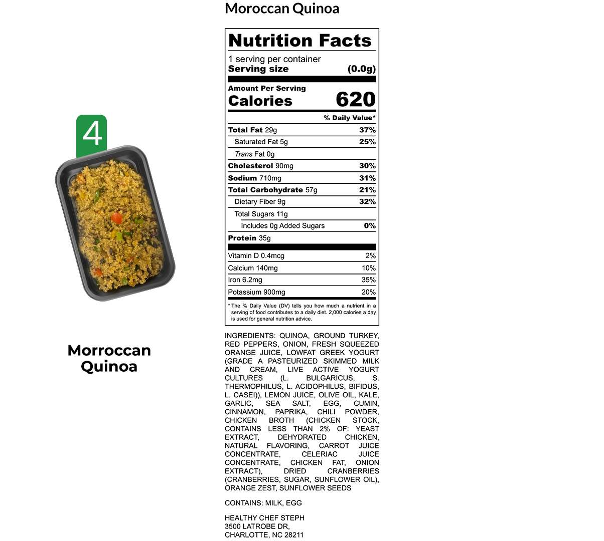 Healthy Meals & Meal Prep in Charlotte | Choose Your 5 Meals This Week