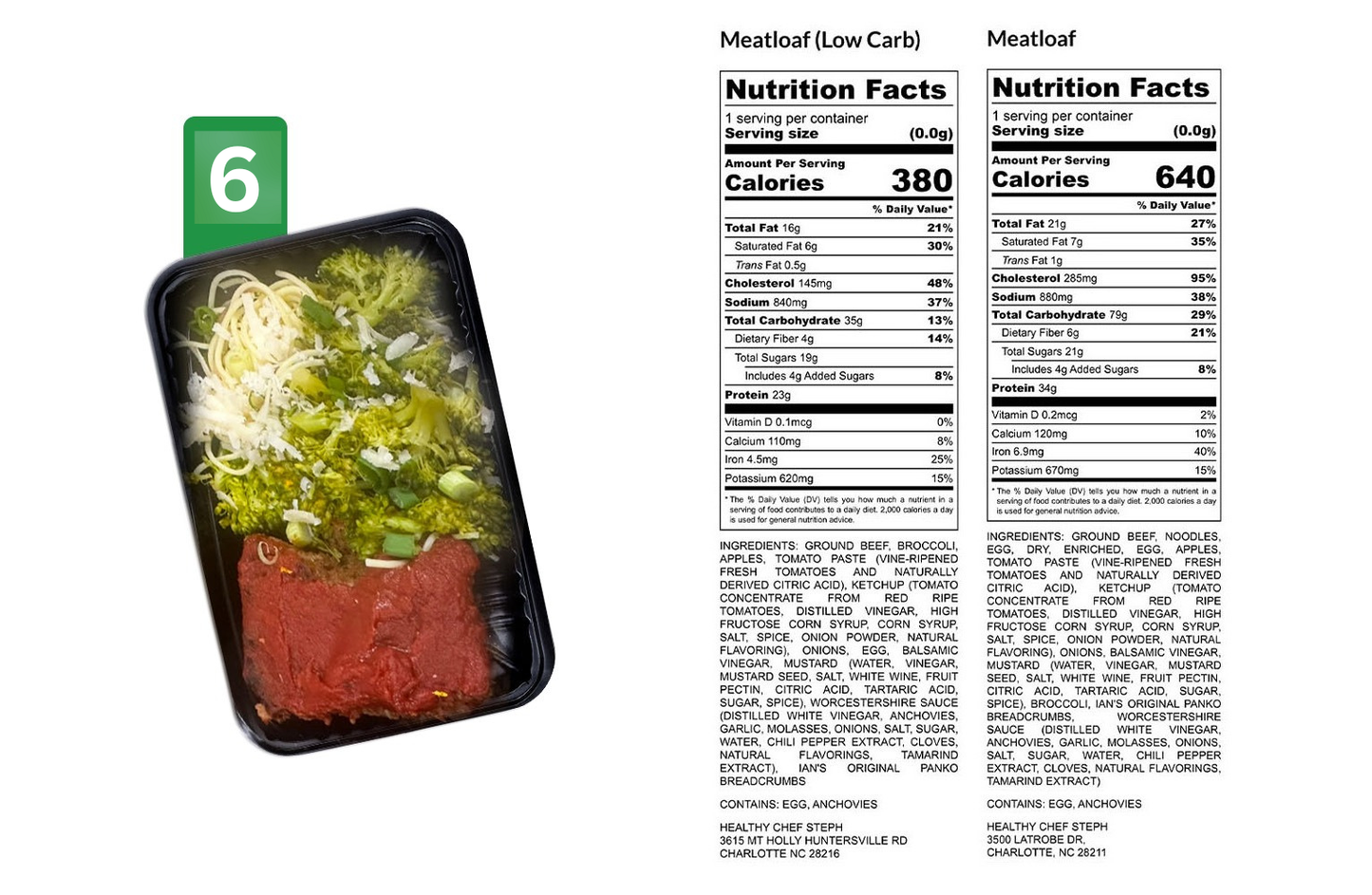 Healthy Meals & Meal Prep in Charlotte | Choose Your 5 Meals This Week