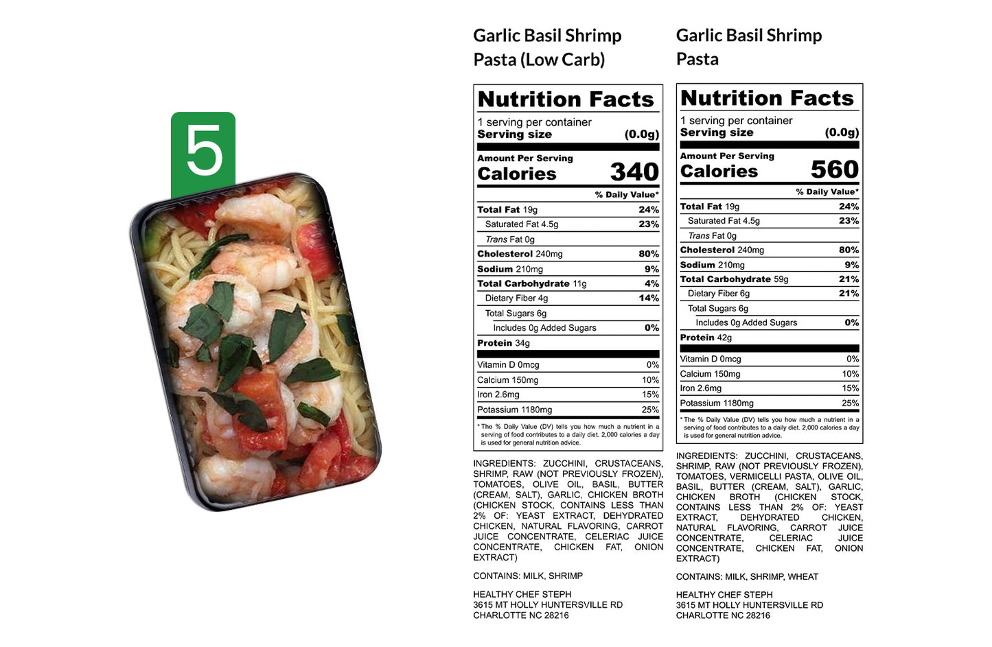 Healthy Meals & Meal Prep in Charlotte | Choose Your 5 Meals This Week