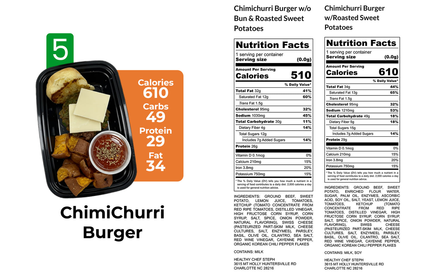 Healthy Meals & Meal Prep in Charlotte | Choose Your 5 Meals This Week