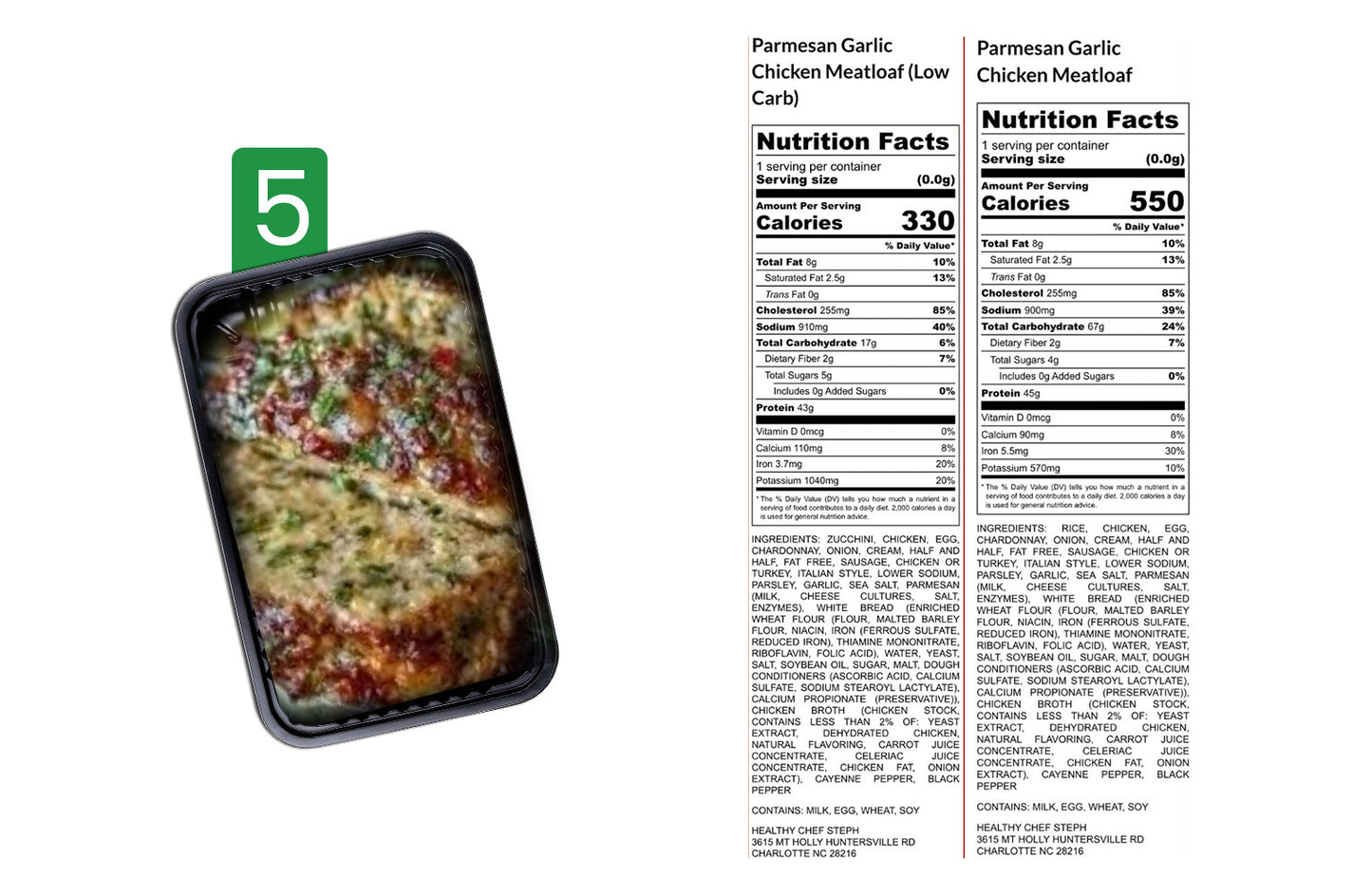 Healthy Meals & Meal Prep in Charlotte | Choose Your 5 Meals This Week