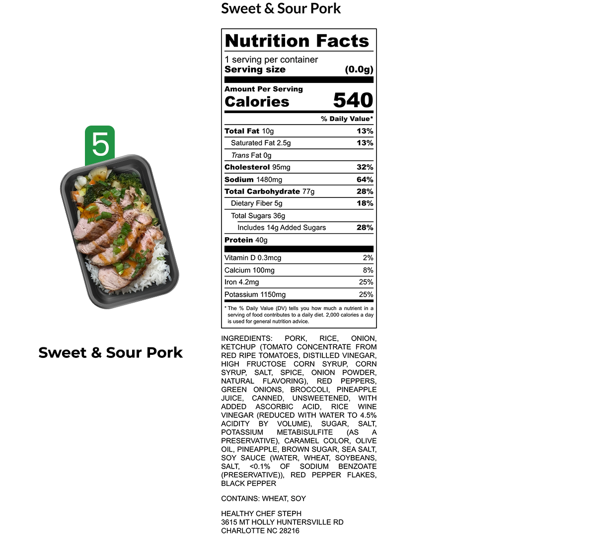Healthy Meals & Meal Prep in Charlotte | Choose Your 5 Meals This Week