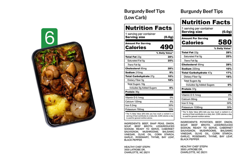 CHEF STEPH's 6 MEALS PLAN (Use Code NEW10 for 10% Off)