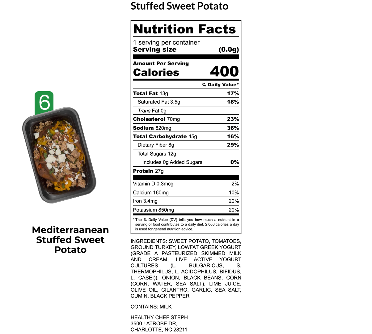 Healthy Meals & Meal Prep in Charlotte | Choose Your 5 Meals This Week