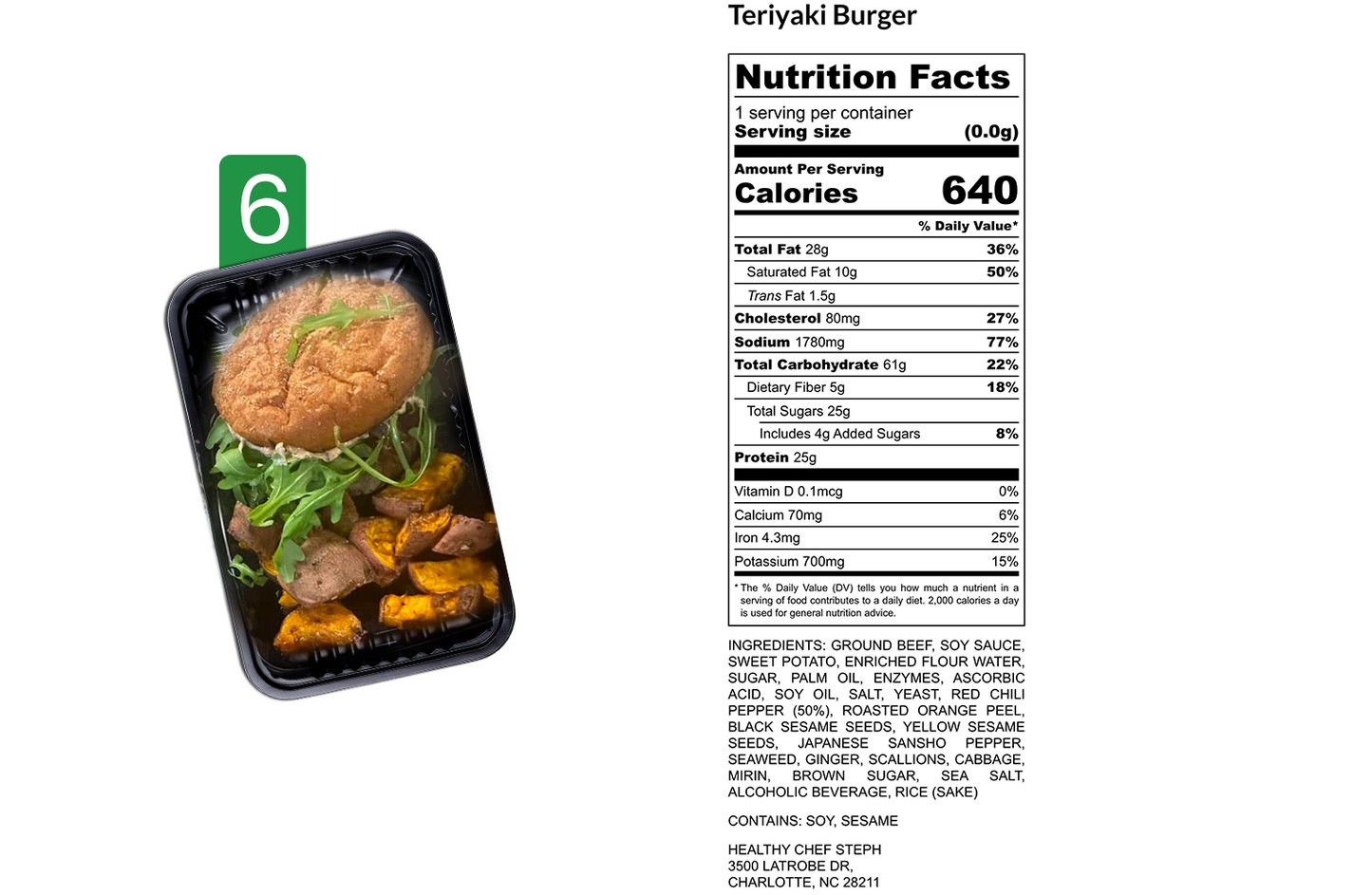 Healthy Meals & Meal Prep in Charlotte | Choose Your 5 Meals This Week