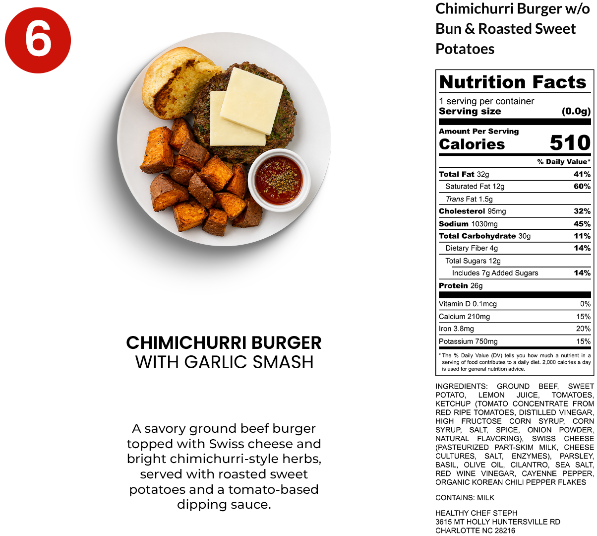 Chef-Made Meal Prep in Charlotte, NC | Seniors Meal Plan - 6 (+2 FREE) Meal Plan