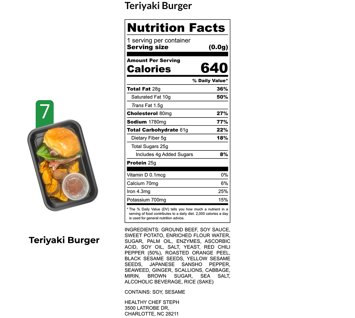 Healthy Meals & Meal Prep in Charlotte | Choose Your 5 Meals This Week