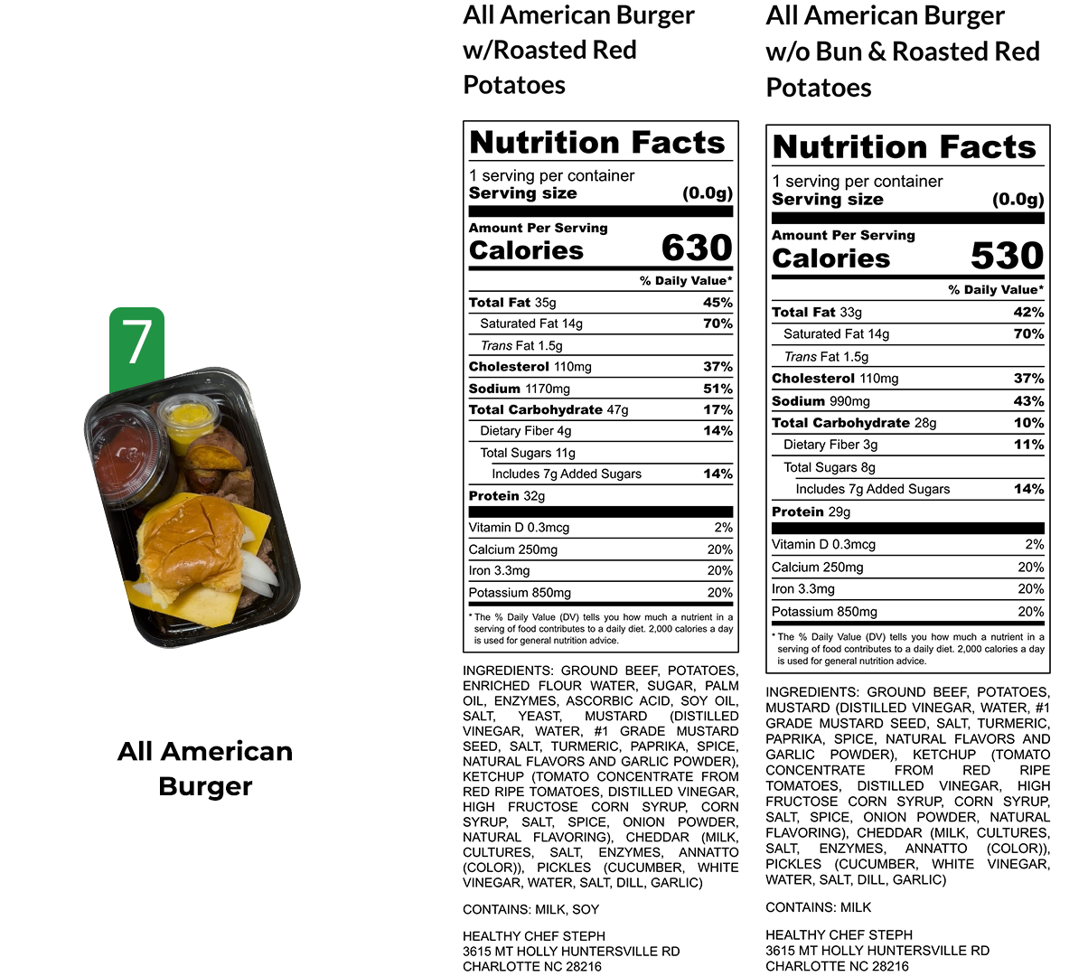 Healthy Meals & Meal Prep in Charlotte | Choose Your 5 Meals This Week