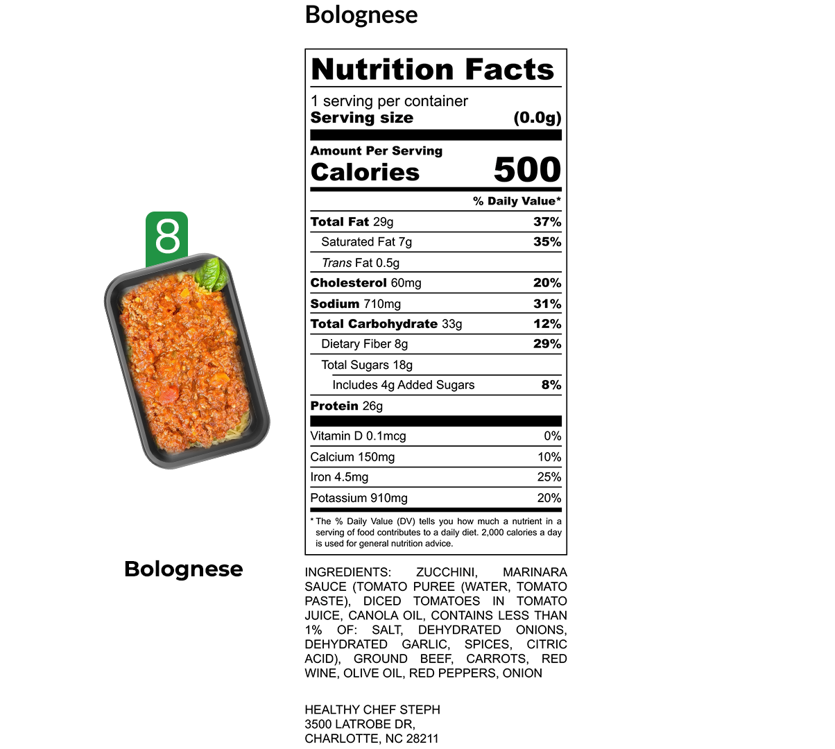 Healthy Meals & Meal Prep in Charlotte | Choose Your 5 Meals This Week