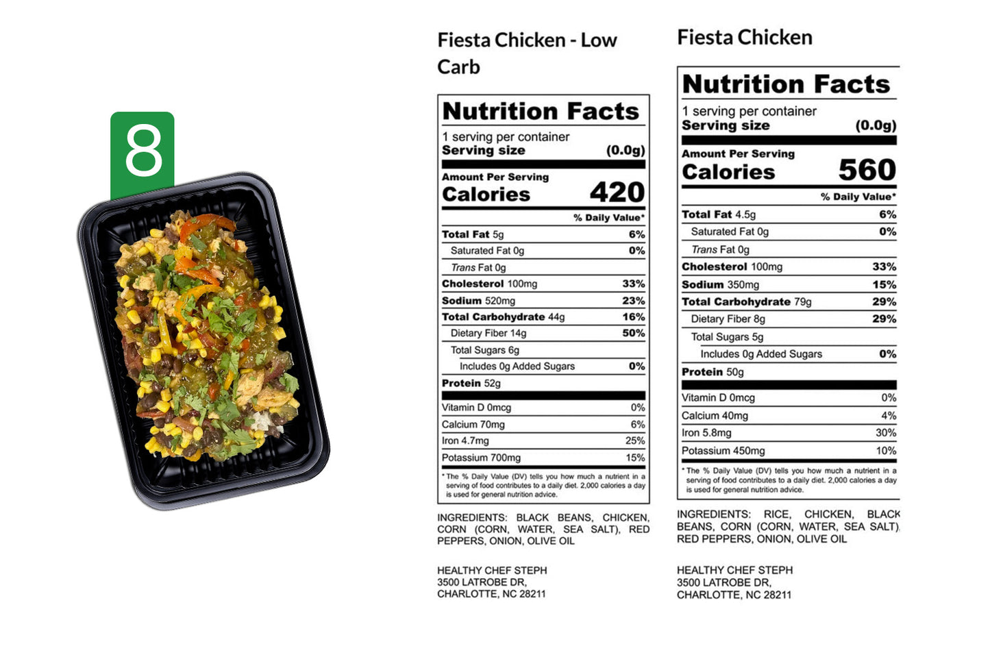 Healthy Meals & Meal Prep in Charlotte | Choose Your 5 Meals This Week