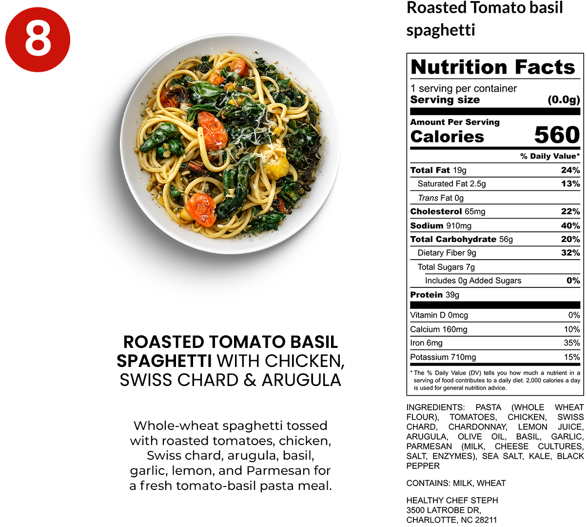 Chef-Made Meal Prep in Charlotte, NC | Seniors Meal Plan - 6 (+2 FREE) Meal Plan