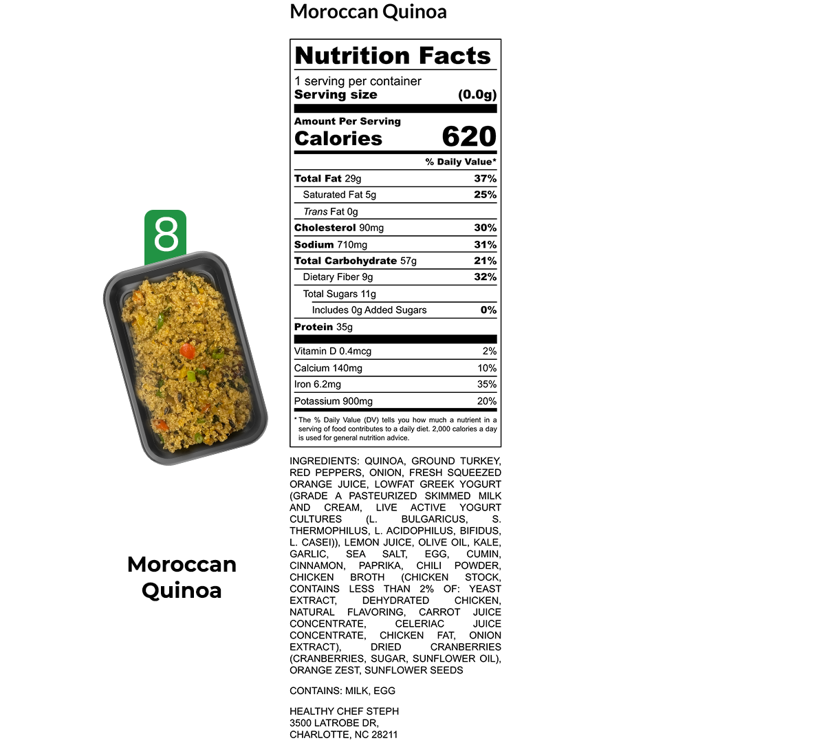 Healthy Meals & Meal Prep in Charlotte | Choose Your 5 Meals This Week