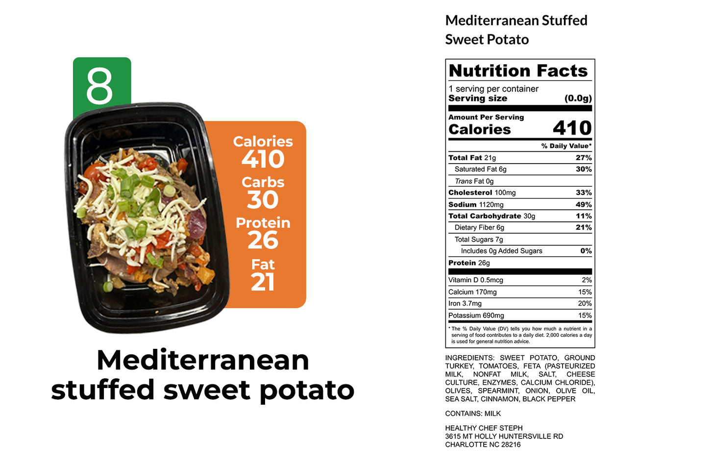 Healthy Meals & Meal Prep in Charlotte | Choose Your 5 Meals This Week