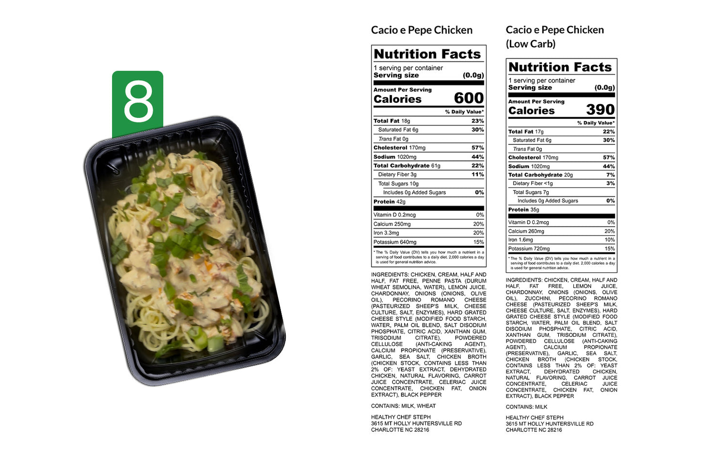 Healthy Meals & Meal Prep in Charlotte | Choose Your 5 Meals This Week