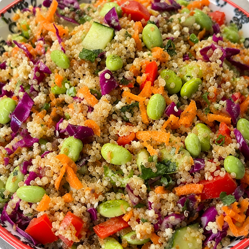 Asian Turkey Quinoa Skillet