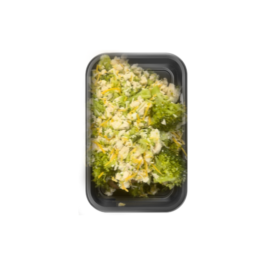 Broccoli & Cheese Stuffed Sweet Potato