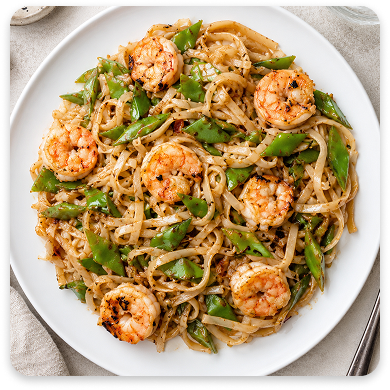 Ginger Shrimp & Edamame Stirfry (4 Servings)