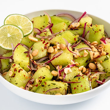 Honeydew, Lime and Fresh mint salad