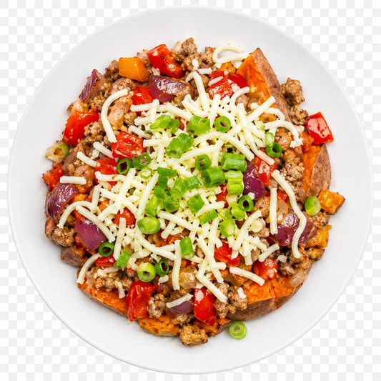 Low Carb Italian Stuffed Sweet Potato