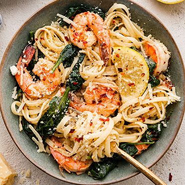 Low Carb Lemon Parm Shrimp