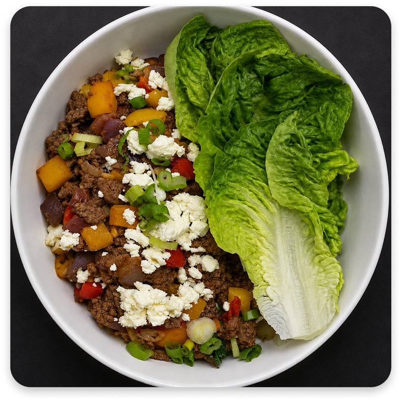Mediterranean Ground Beef Wraps
