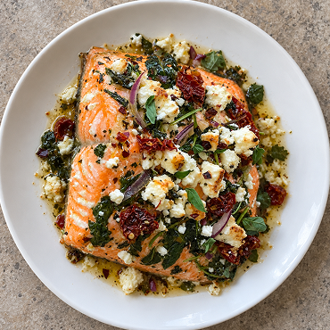 Low Carb Mediterranean Salmon