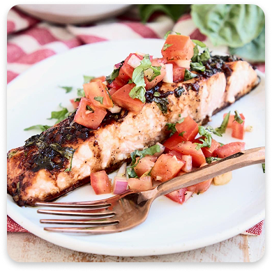Bruschetta Grilled Salmon