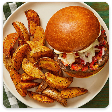 Low Carb Pizza Burger
