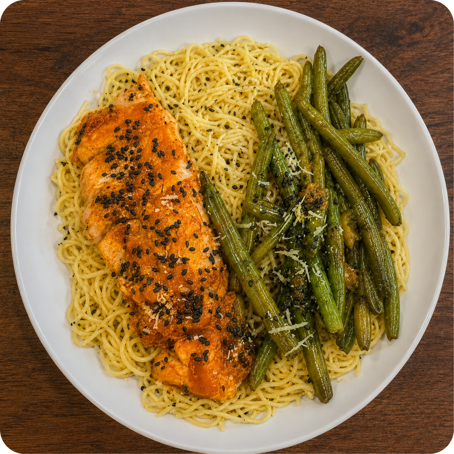 Sesame Orange Ginger Seared Salmon